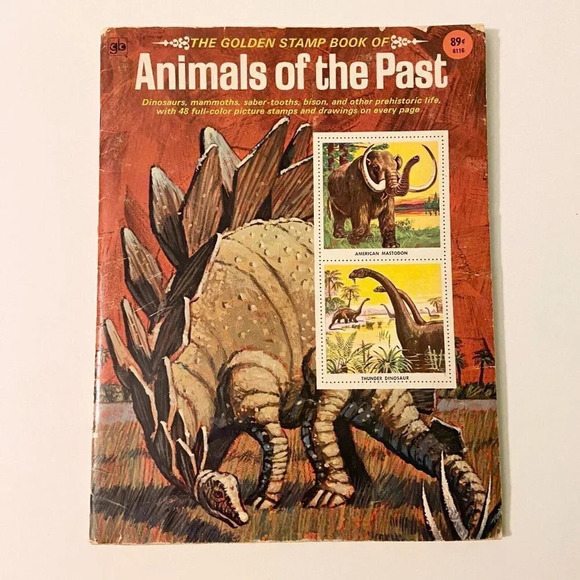 Vintage 1976 The  Golden Stamp Book of Animals of the Past Missing 1 Stamp - Picture 14 of 15